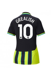 Manchester City Jack Grealish #10 Fotballdrakt Borte Klær Dame 2024-25 Korte ermer